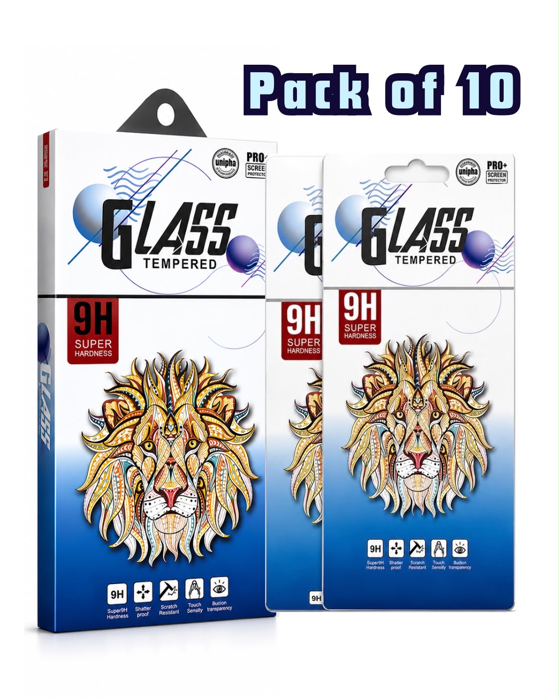 Clear Tempered Glass for Moto (Pack of 10)