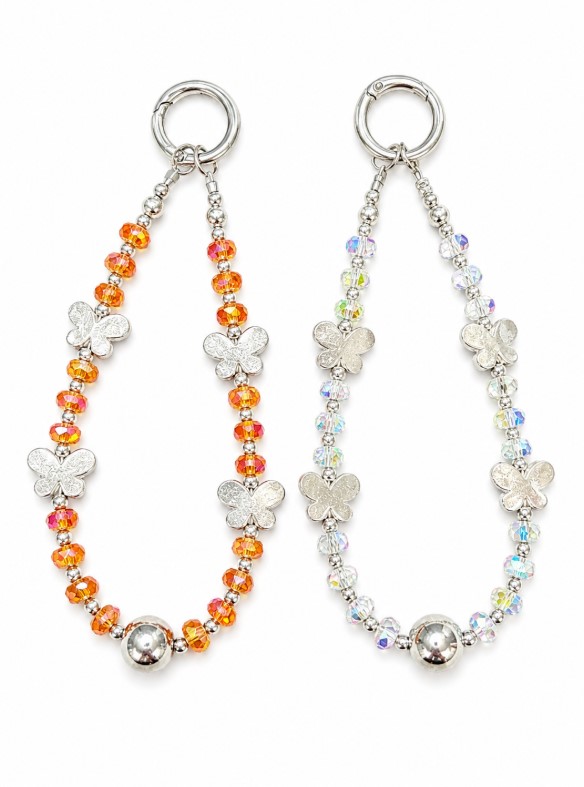 Butterfly Beaded Phone Lanyards
