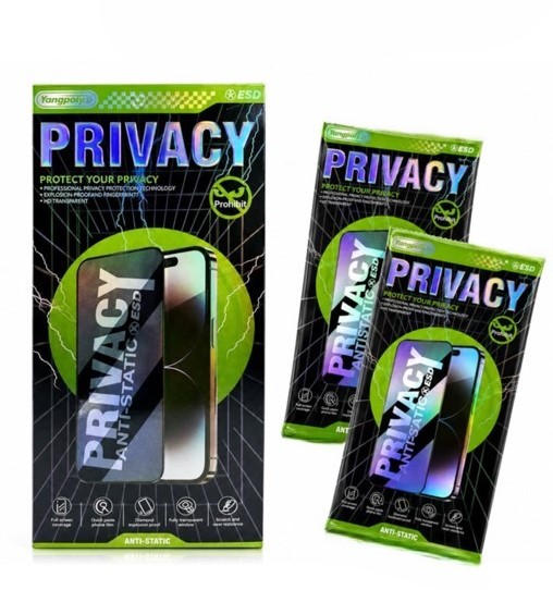 Privacy Temepred Glass for iPhone (Single Piece)