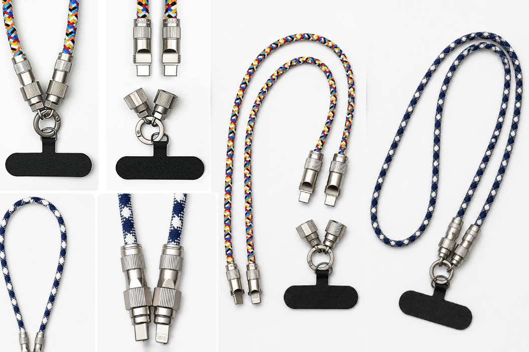 Phone Lanyards with Fast Charging Cables (C to C) (C to IP)
