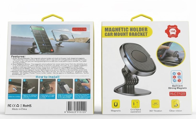 Magnetic Car Phone Holder H-CT120