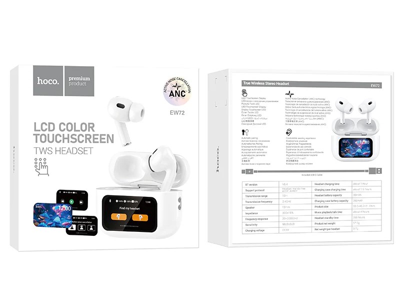 HOCO EW72 Wireless BT Touch Screen Headphones