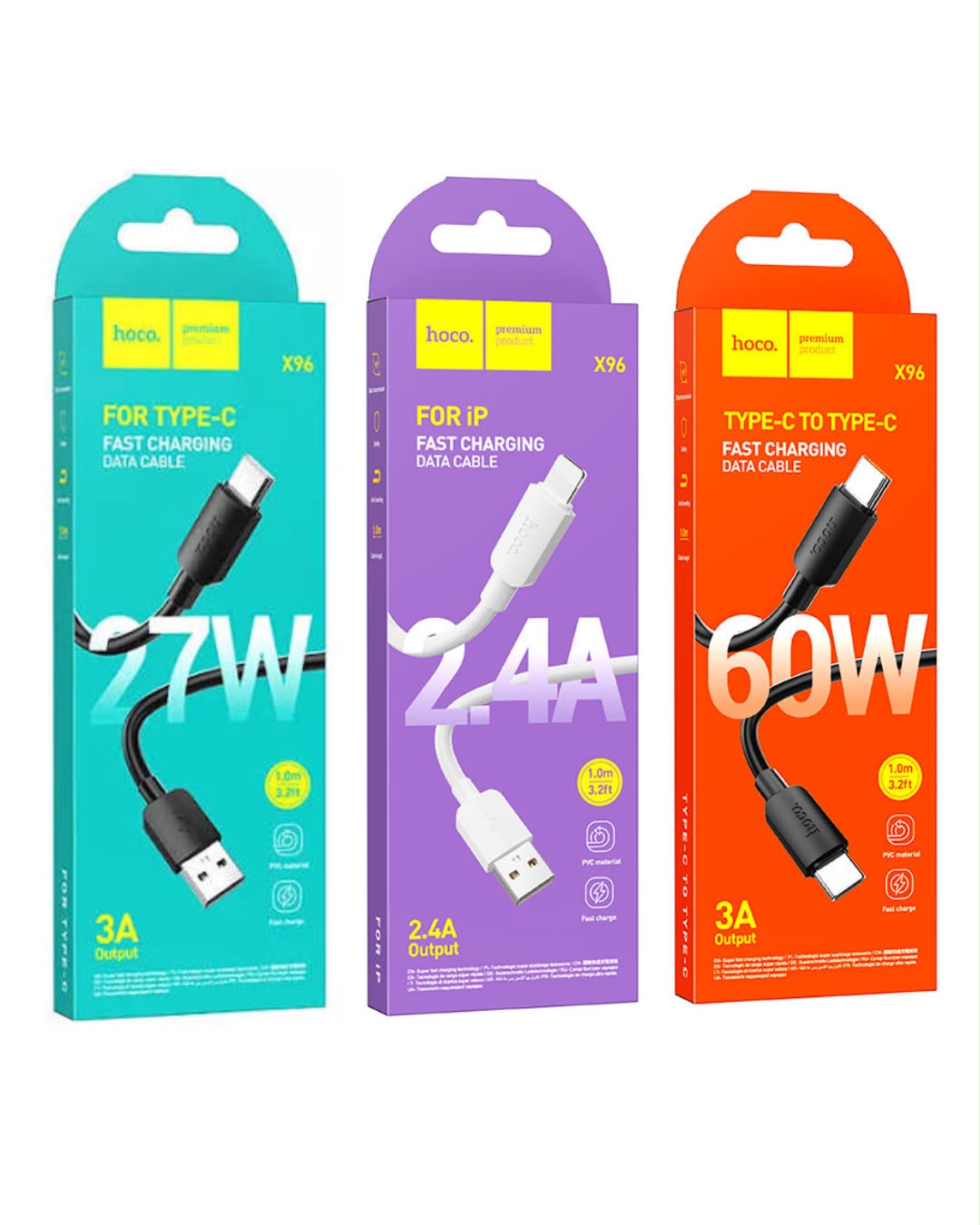 HOCO X96 Fast Charging Cables (1m)
