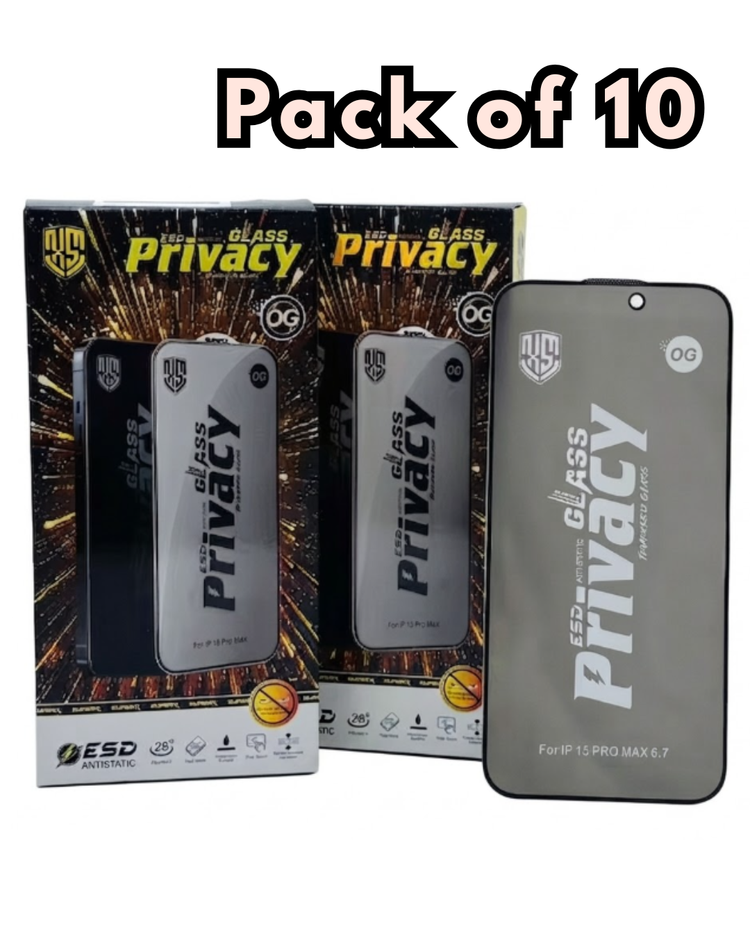 Privacy Glass for Sam A Series (Pack of 10)