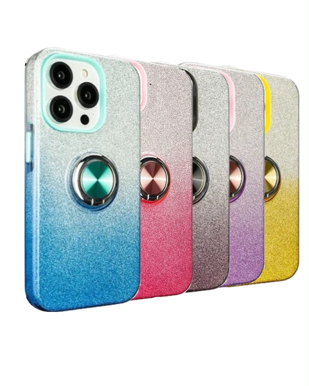 Two Tone Glitter Ring Case