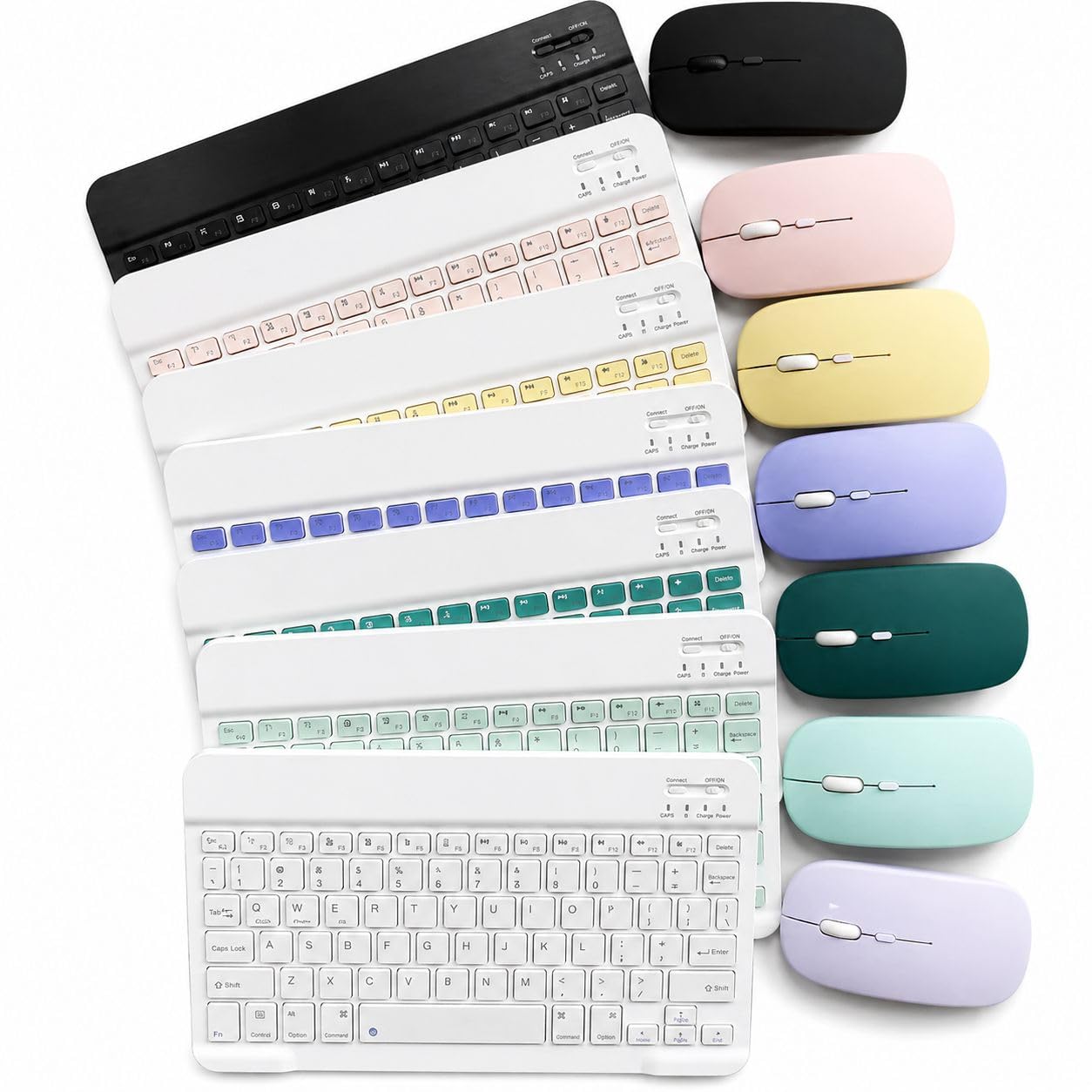 Wireless Bluetooth Keyboard & Mouse Comb