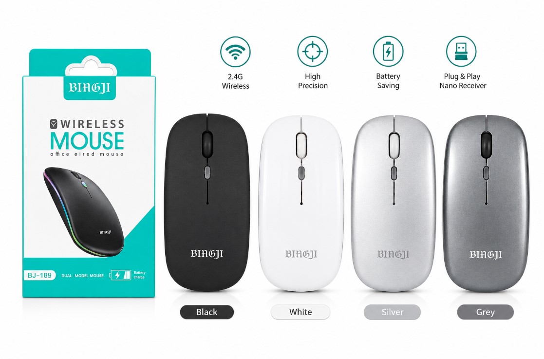BINGJI BJ-189 Dual-Mode Wireless Mouse