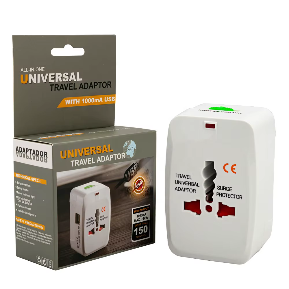 Universal Travel Adapter with USB Port