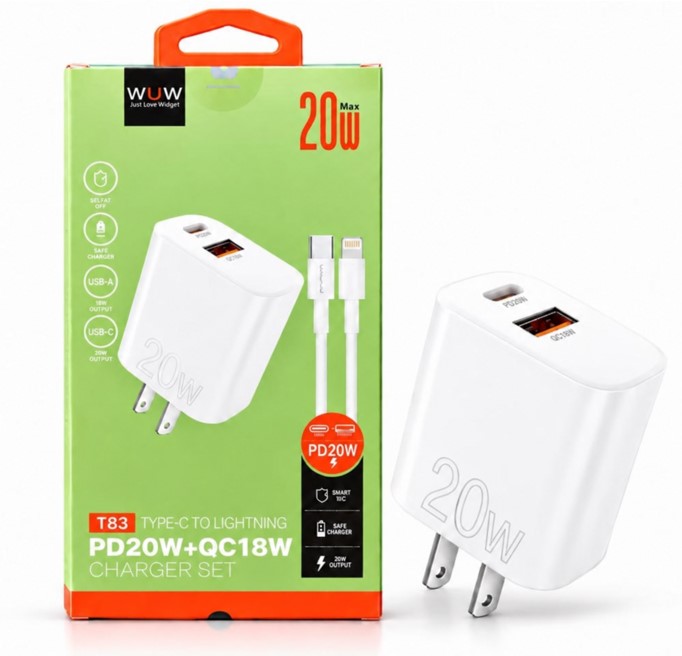 WUW T83 20W IP CHARGER SET