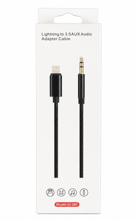 Lightning to Aux Audio Cable (Model GL060)