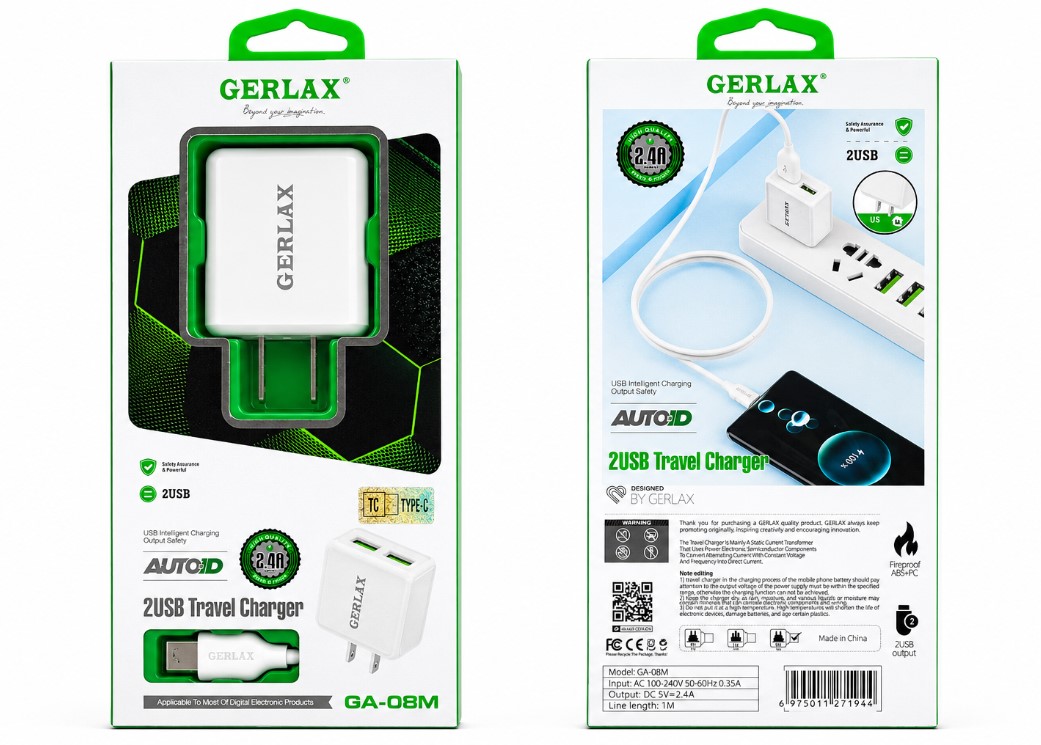 Gerlax GA08M Charger Set USB to C