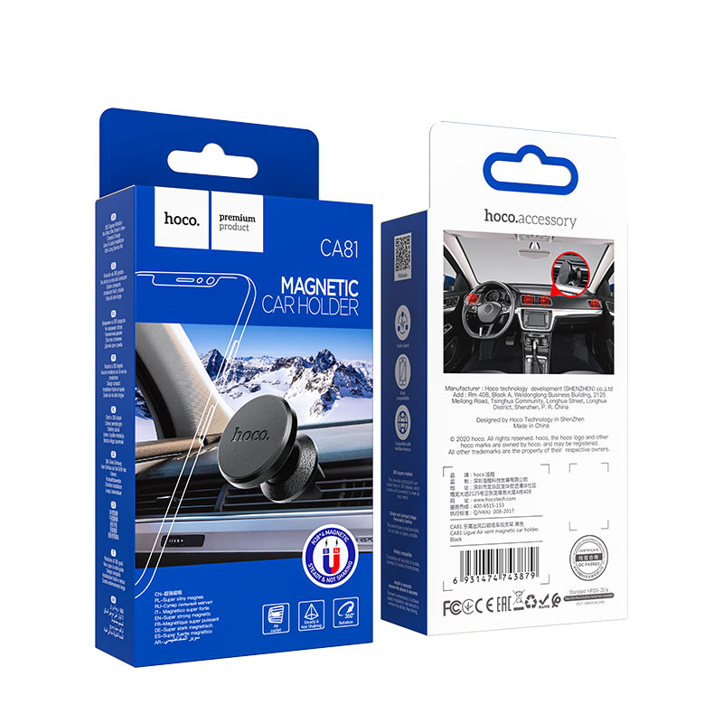 HOCO Magnetic Air Vent Car Phone Holder(CA81)