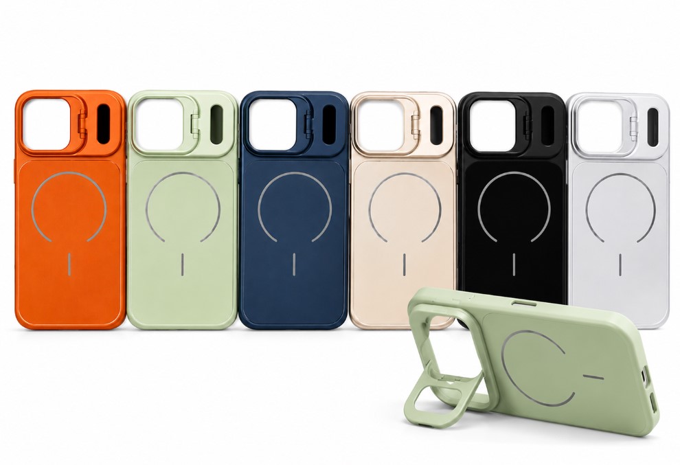 AG Glass Magsafe Case with Camera Stand