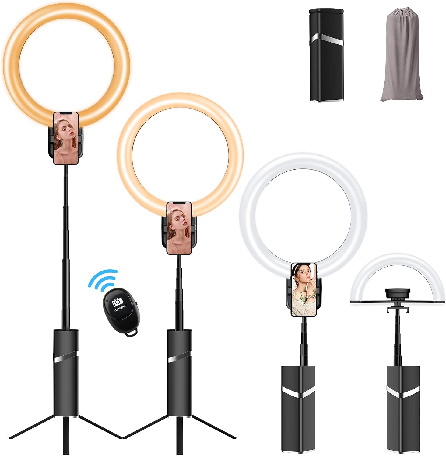 Multifunctional Foldable Ring Light with Tripod Stand YY1